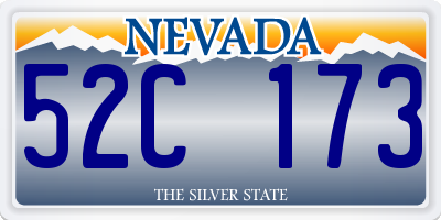 NV license plate 52C173