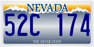 NV license plate 52C174