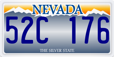 NV license plate 52C176