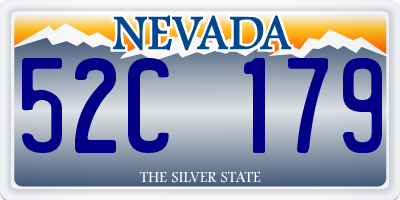NV license plate 52C179