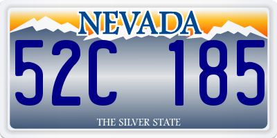NV license plate 52C185