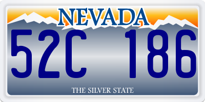 NV license plate 52C186