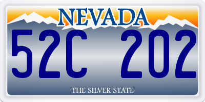 NV license plate 52C202