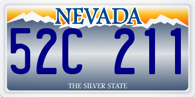 NV license plate 52C211