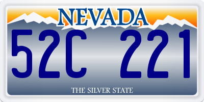 NV license plate 52C221