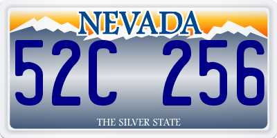 NV license plate 52C256