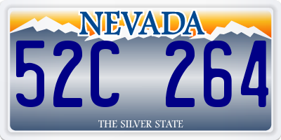 NV license plate 52C264