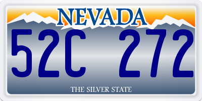 NV license plate 52C272