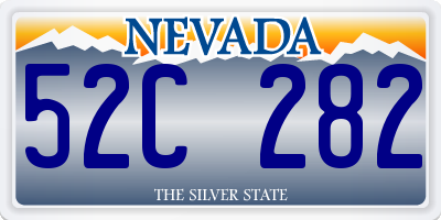 NV license plate 52C282