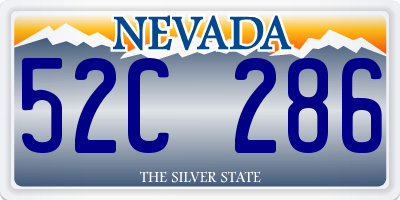 NV license plate 52C286