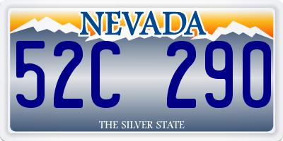 NV license plate 52C290