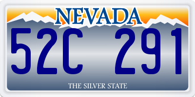 NV license plate 52C291