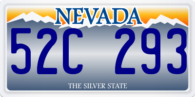 NV license plate 52C293