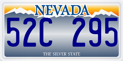 NV license plate 52C295