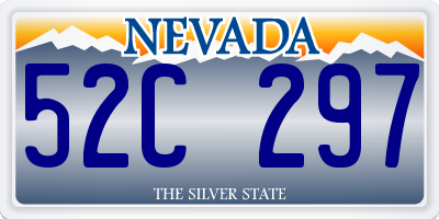 NV license plate 52C297
