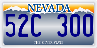 NV license plate 52C300