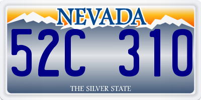 NV license plate 52C310