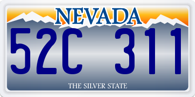 NV license plate 52C311