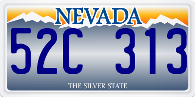 NV license plate 52C313