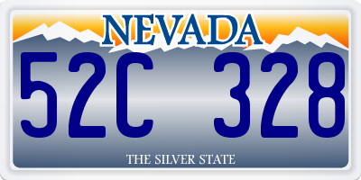 NV license plate 52C328