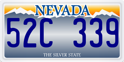 NV license plate 52C339