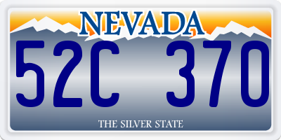 NV license plate 52C370