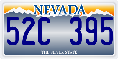 NV license plate 52C395