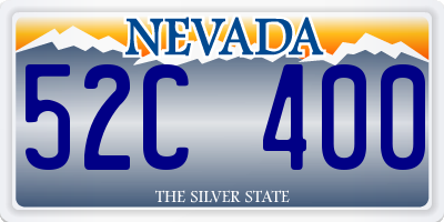 NV license plate 52C400