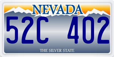 NV license plate 52C402