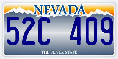 NV license plate 52C409