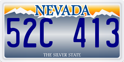 NV license plate 52C413