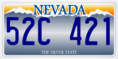 NV license plate 52C421