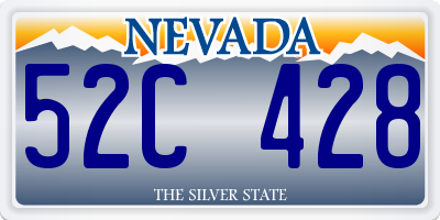 NV license plate 52C428