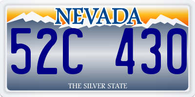 NV license plate 52C430