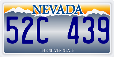 NV license plate 52C439