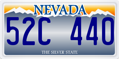 NV license plate 52C440