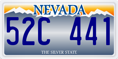 NV license plate 52C441