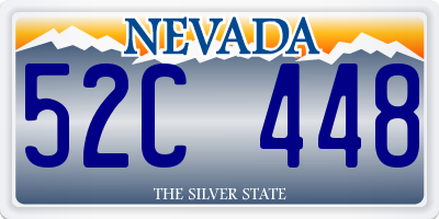 NV license plate 52C448