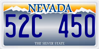 NV license plate 52C450