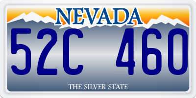 NV license plate 52C460