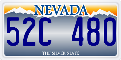 NV license plate 52C480