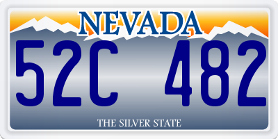 NV license plate 52C482