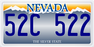NV license plate 52C522