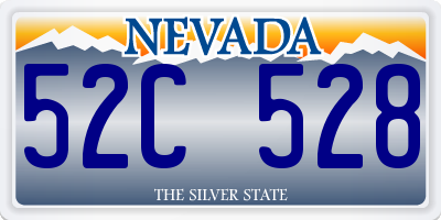 NV license plate 52C528