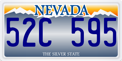 NV license plate 52C595