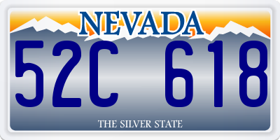 NV license plate 52C618