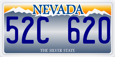 NV license plate 52C620