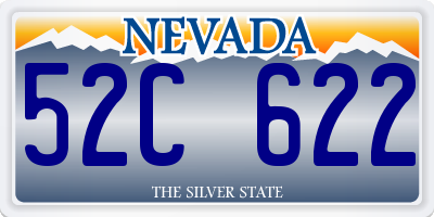 NV license plate 52C622