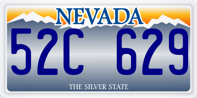 NV license plate 52C629