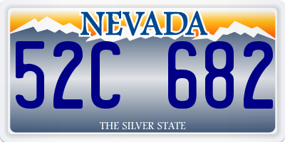 NV license plate 52C682